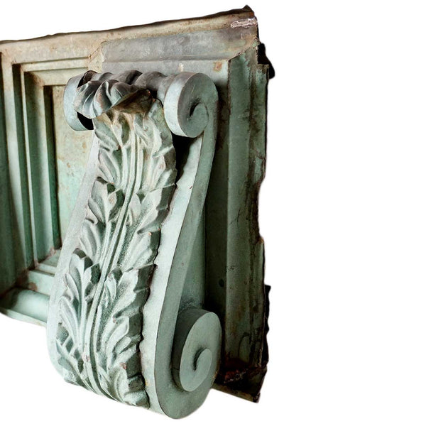 American Neoclassical Patinated Copper Architectural Frieze