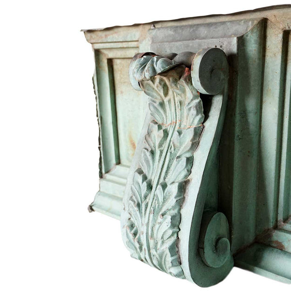 American Neoclassical Patinated Copper Architectural Frieze