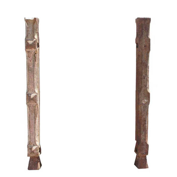 Set of Two English Cast Iron Balcony Baluster Balcony Support Posts