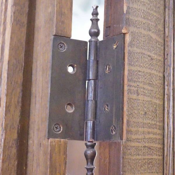 English Jacobean Style Stained Glass and Limestone Three-Part Bay Window and Sills