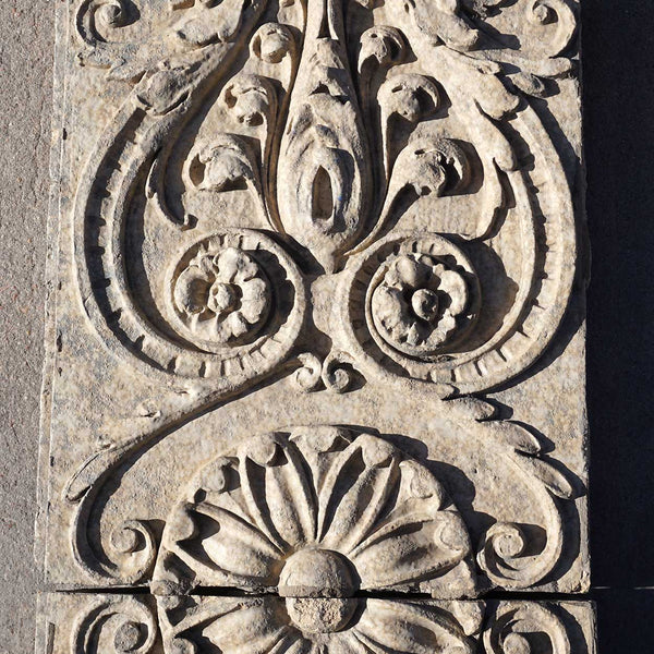 American Terracotta Architectural Fruit and Urn Three-Part Building Panel Fragment