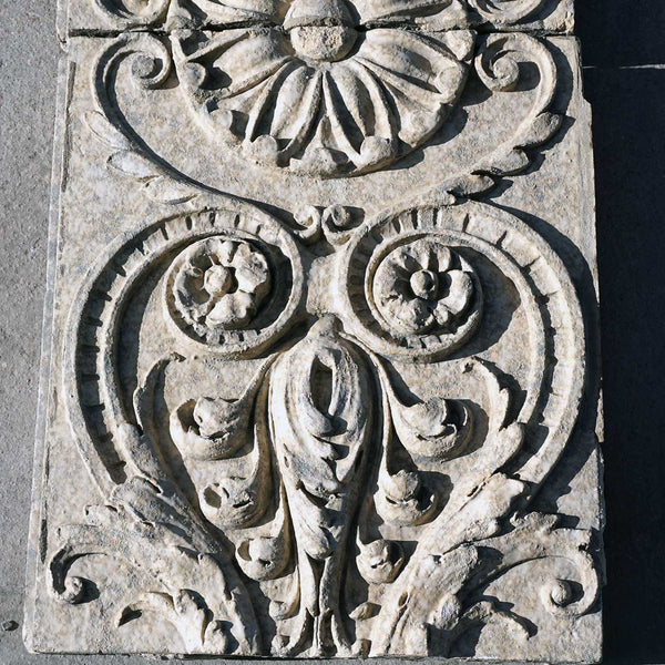 American Terracotta Architectural Fruit and Urn Three-Part Building Panel Fragment