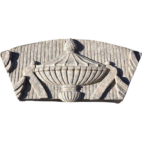 American Neoclassical Terracotta Architectural Building Urn Panel Fragment