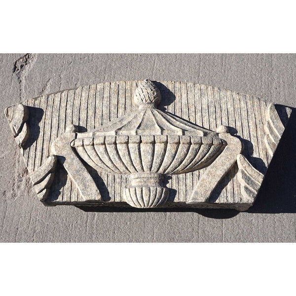 American Neoclassical Terracotta Architectural Building Urn Panel Fragment