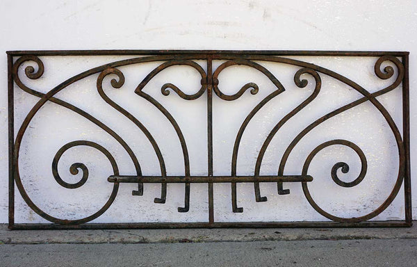 Victorian Wrought Iron Rectangular Transom Grille