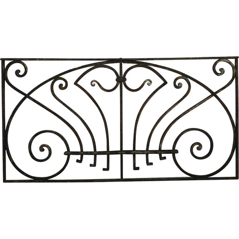 Victorian Wrought Iron Rectangular Transom Grille