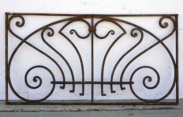 Victorian Wrought Iron Rectangular Transom Grille