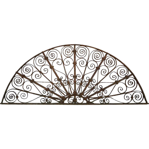 Spanish Wrought Iron Arched Transom