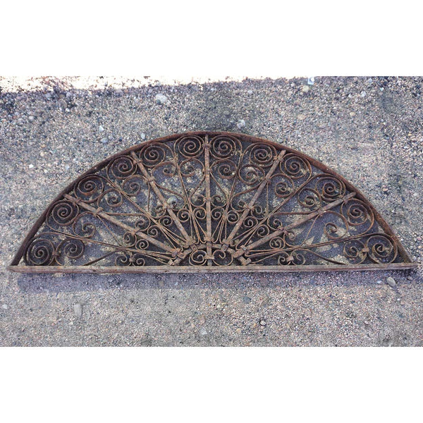 Spanish Wrought Iron Arched Transom