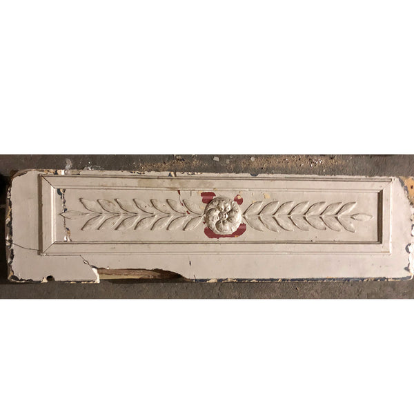French Neoclassical Painted Plaster on Wood Architectural Frieze
