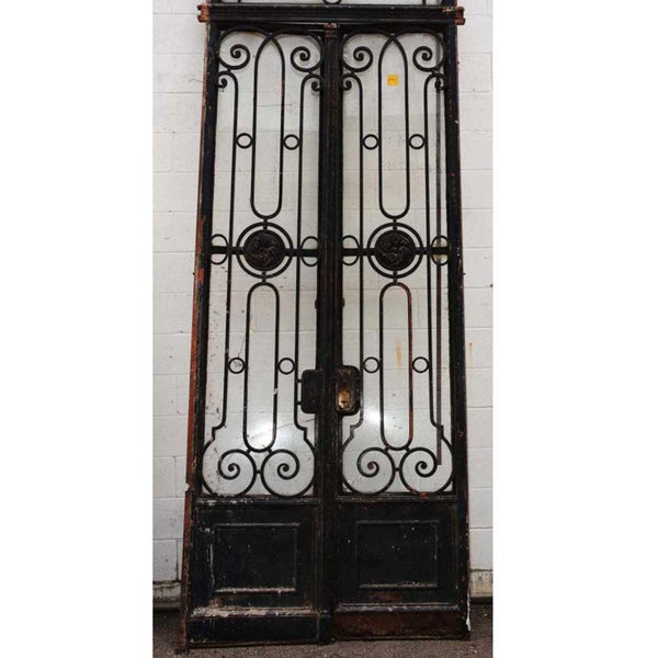 French Beaux-Arts Wrought Iron Double Door