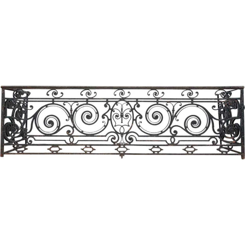 Fine French Beaux-Arts Heavy Wrought Iron Balcony