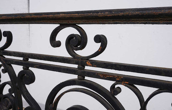 Fine French Beaux-Arts Heavy Wrought Iron Balcony