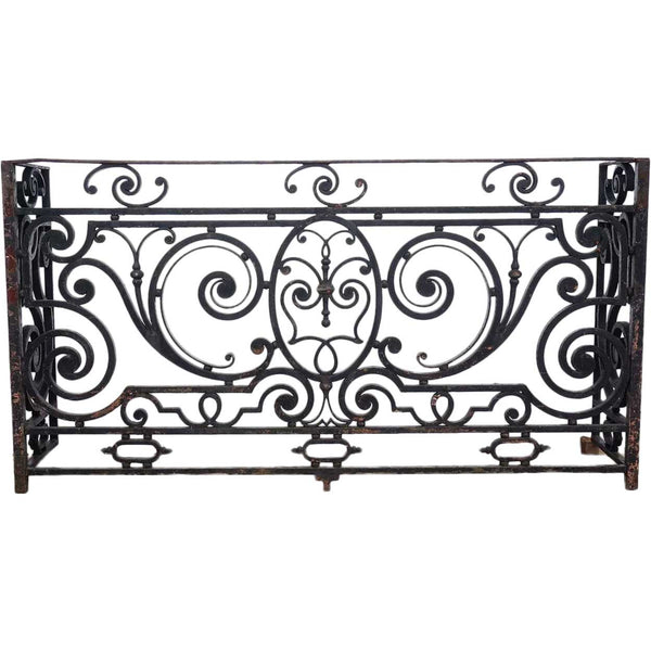 French Beaux-Arts Thick Wrought Iron Balcony