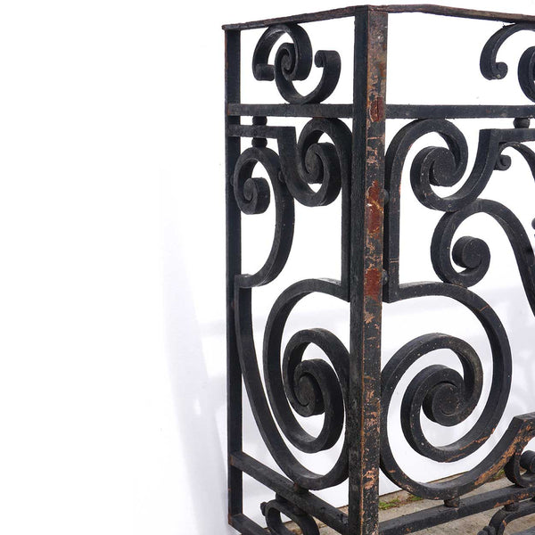 French Beaux-Arts Thick Wrought Iron Balcony