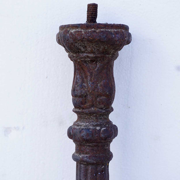 Pair of French Cast Iron Staircase Newel Posts