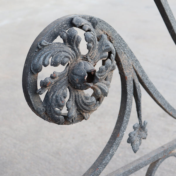 Large French Beaux Arts Wrought Iron Balcony