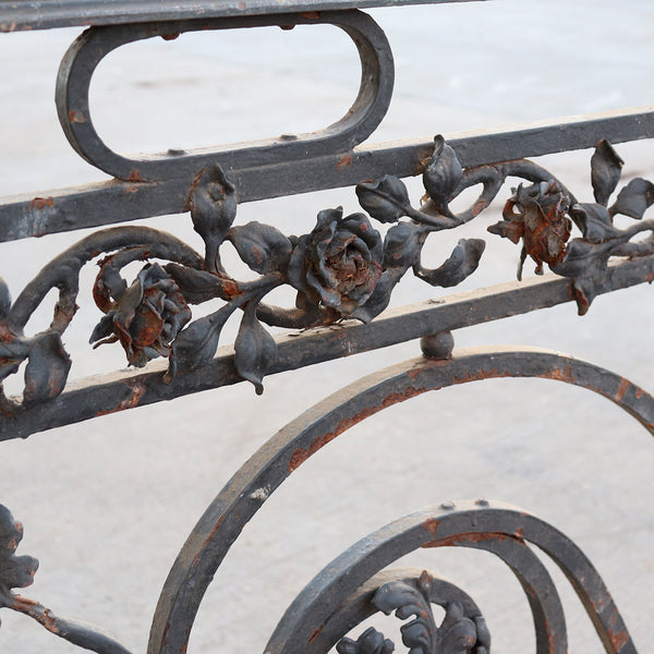 Large French Beaux Arts Wrought Iron Balcony