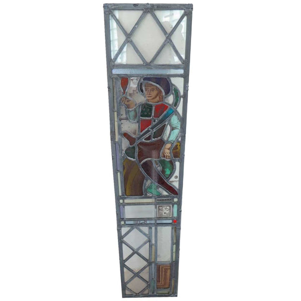 Set of Four American Chicago EDGAR MILLER Arts and Crafts Stained Glass Windows