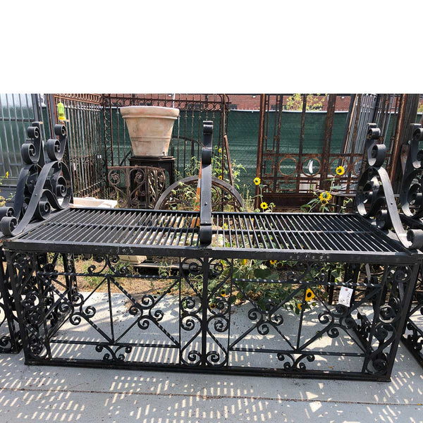 Complete American Beaux Arts Acacia Hotel Wrought Iron Balcony
