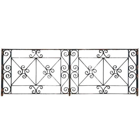 American Beaux Arts Acacia Hotel Wrought Iron Balcony Front Railing