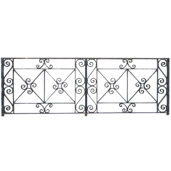 American Beaux Arts Acacia Hotel Wrought Iron Balcony Front Railing