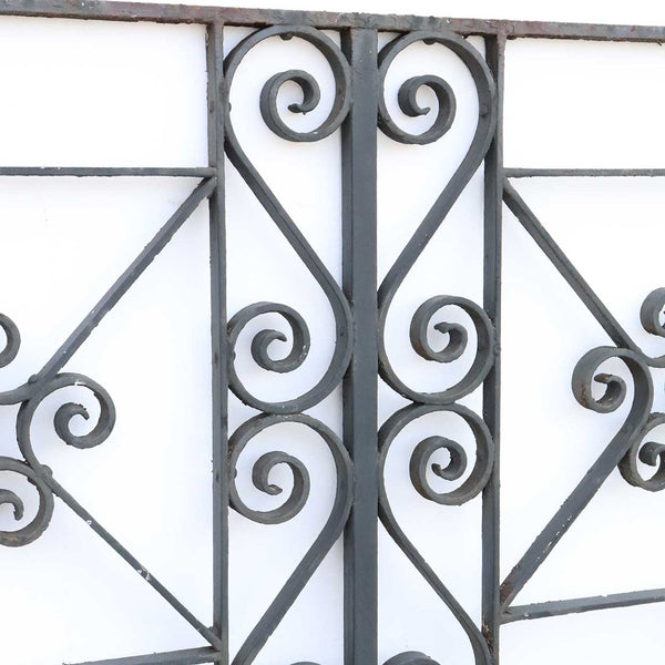 American Beaux Arts Acacia Hotel Wrought Iron Balcony Front Railing