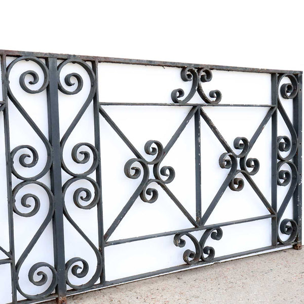 American Beaux Arts Acacia Hotel Wrought Iron Balcony Front Railing