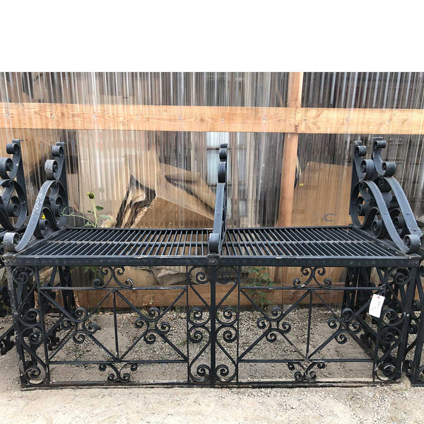 Complete American Beaux Arts Acacia Hotel Wrought Iron Balcony