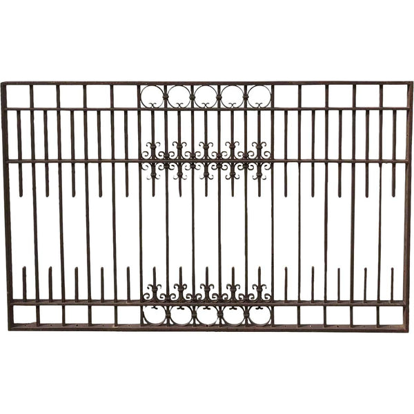 American Denver Blacksmith Made Wrought Iron Cashier’s Cage Architectural Panel