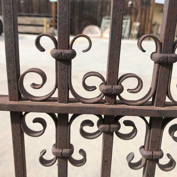 American Denver Blacksmith Made Wrought Iron Cashier’s Cage Architectural Panel