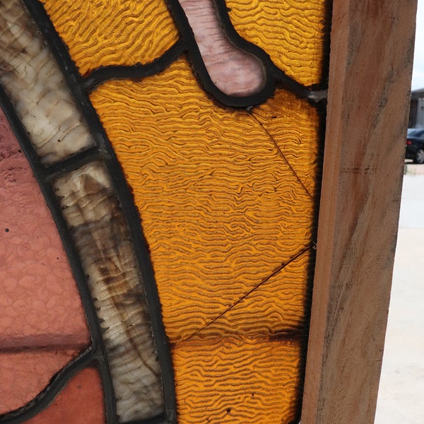 American Denver Stained, Beveled, Jeweled and Leaded Glass Window