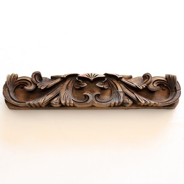 Chinese Qing Carved Wood Architectural Scroll Carving