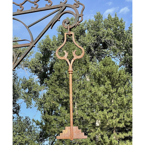 French Forged and Wrought Iron Locksmith Key and Bracket Building Sign