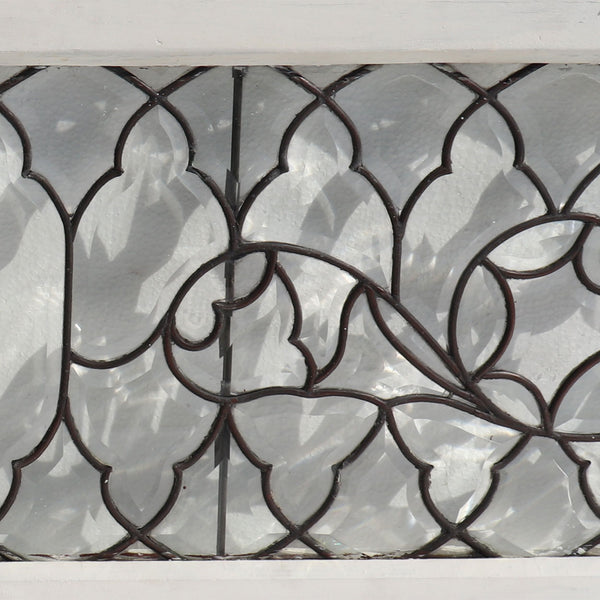 American Beveled and Leaded Glass Architectural Transom Window