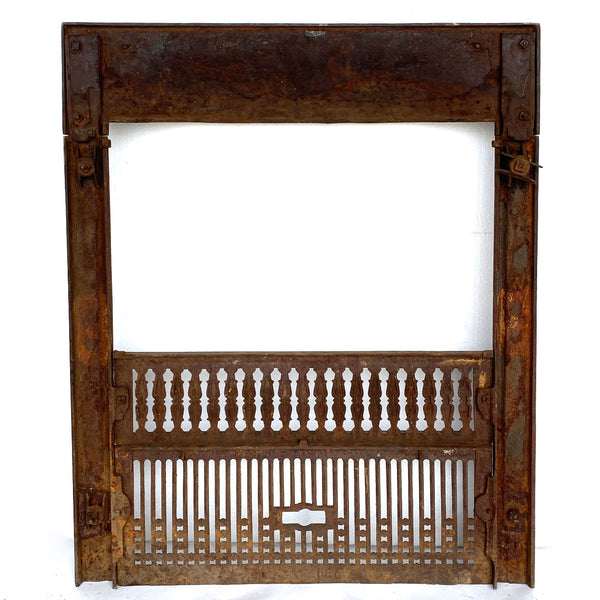 American Dawson Brothers Cast Iron Fireplace Front and Summer Cover