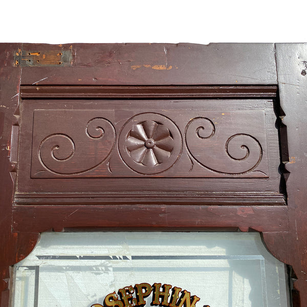 American Eastlake Painted Pine and Glass Frontenac Building Single Door