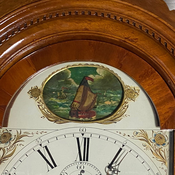 English Georgian James Earnshaw Mahogany Tall Case Clock