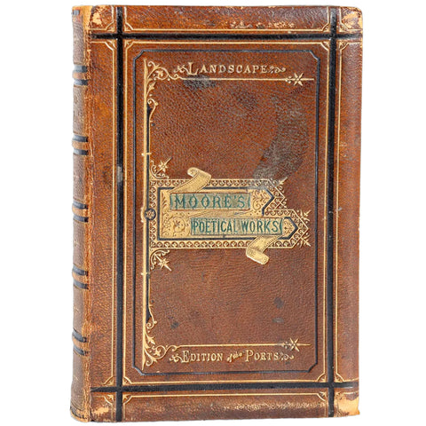 Leather Book: The Poetical Works of Thomas Moore