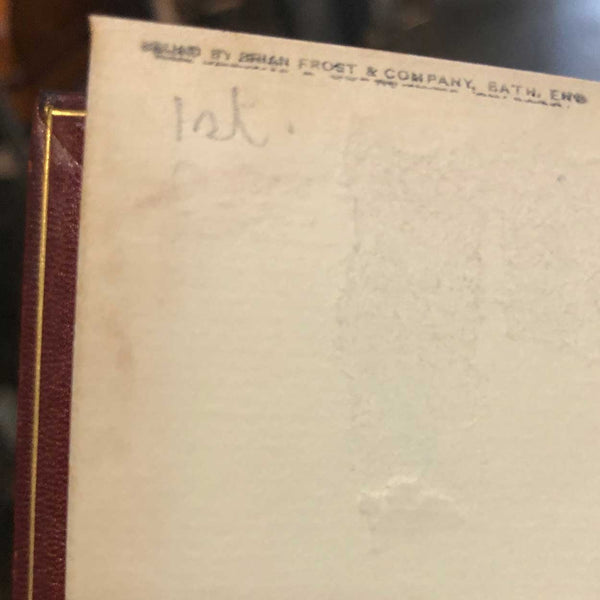 First Edition Leather Book: The American Claimant by Mark Twain