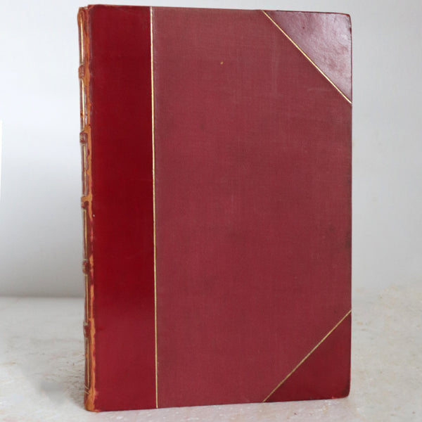 Set of Three Leather Books: Poems by George Meredith