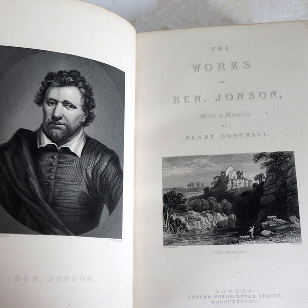 Leather Book: The Works of Ben Jonson, With a Memoir by Barry Cornwall