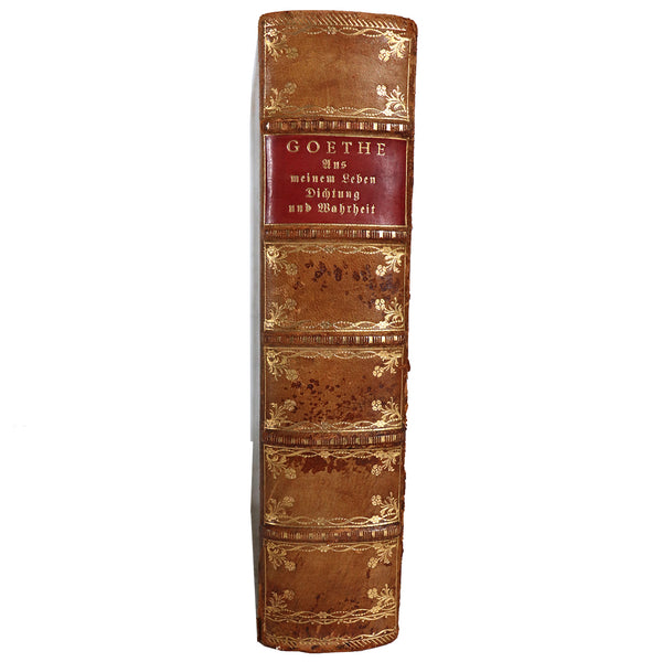 German Leather Book: Goethe, From my Life, Poetry and Truth by Goethe