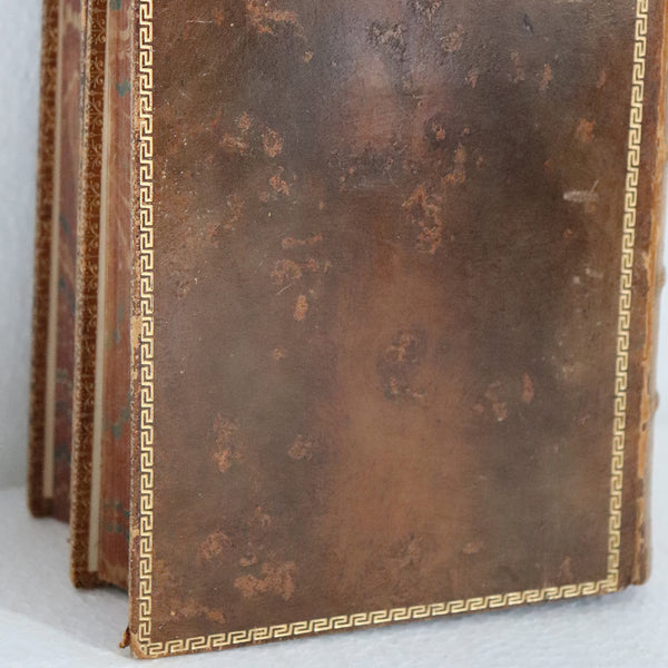 Set of Two Leather Books: The Orlando Furioso by Ludovico Ariosto