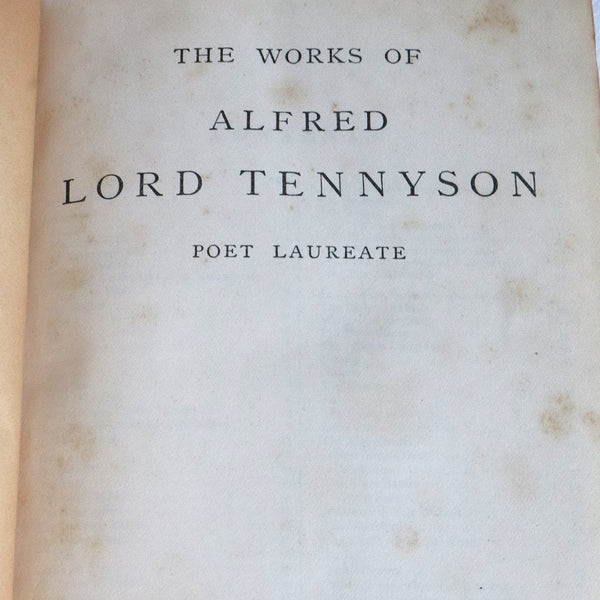 Leather Book: The Works of Lord Tennyson Poet Laureate