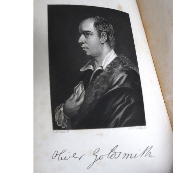 Leather Book: The Poetical Works of Oliver Goldsmith by Thomas Babington Macaulay