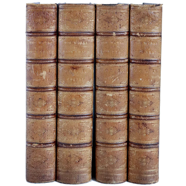Set of Four Books: The Poetical Works of John Keats, Ex. Henry & Gwen Melchett Library