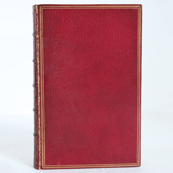 Set of Five Leather Books: The Poetical Works of Edmund Spenser