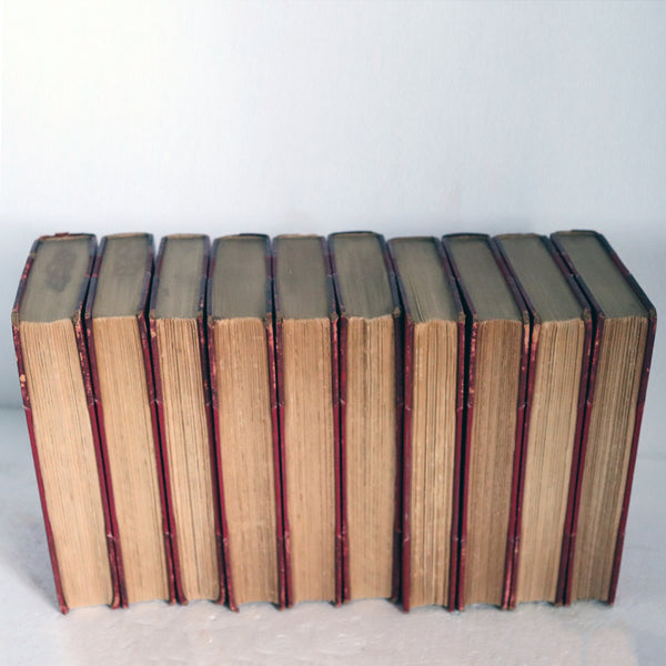 Set of Ten Leather Books: Works by Anatole France