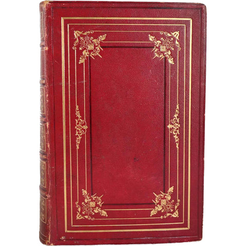 Leather Book: The Poetical Works of Lord Byron Ex Libris James Cleland